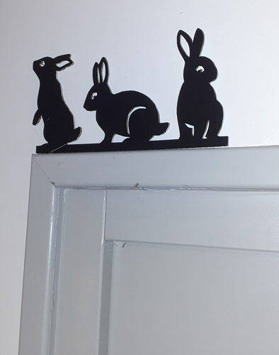 Décoration de porte - Lapin